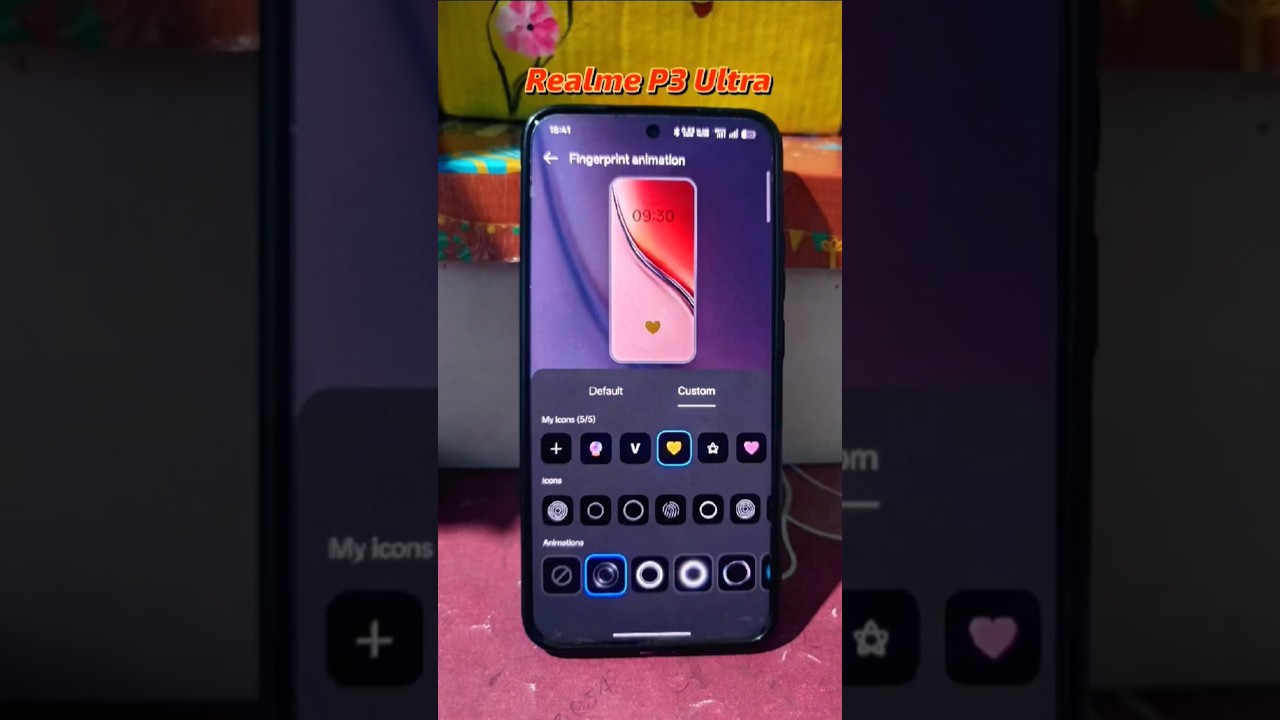 Realme Ui 7.0 Fingerprint Icon Customise 🔥 