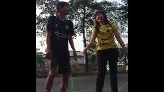 Lari pagi bareng pacar di sumarecon 😛😛