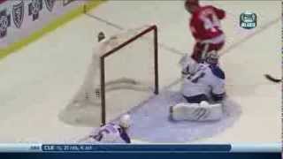 Nice Glove Save By Halak Red Wings