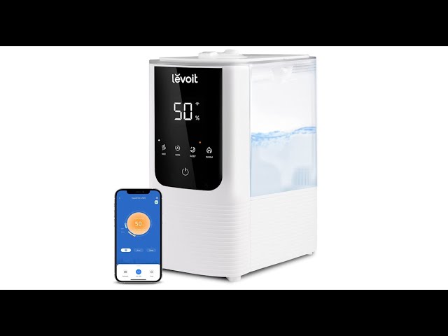 Humidificateur D'Air LEVOIT 2.5L - Ultra Silencieux 26dB, Autonomie 25h, Remplissage Haut - Parfait Pour Chambre Bébé