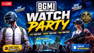 Bgms watch party.#bgms#bgmi#tag #godlike #watchparty