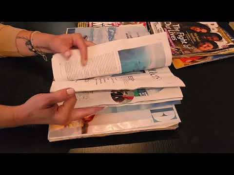 A Wrinkle in Paper | Quick ASMR Page Turning Through Water-Damaged Magazines