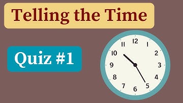 Telling the Time Quiz 1 ( Analogue Clock )