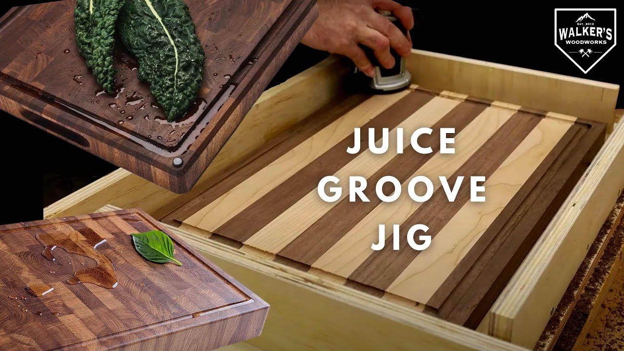 How to make Make a Cutting Board Handles & Juice Groove JIG 