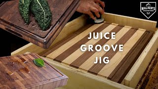 HDPE Juice Groove Jig, Woodworking Jig, Cutting Board Template Jig. 