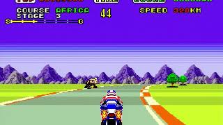 Super Hang-On (Genesis) スーパーハングオン メガドライブ Beginner speedrun in 3'19