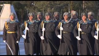 Церемония поднятия государственного штандарта Президента Казахстана