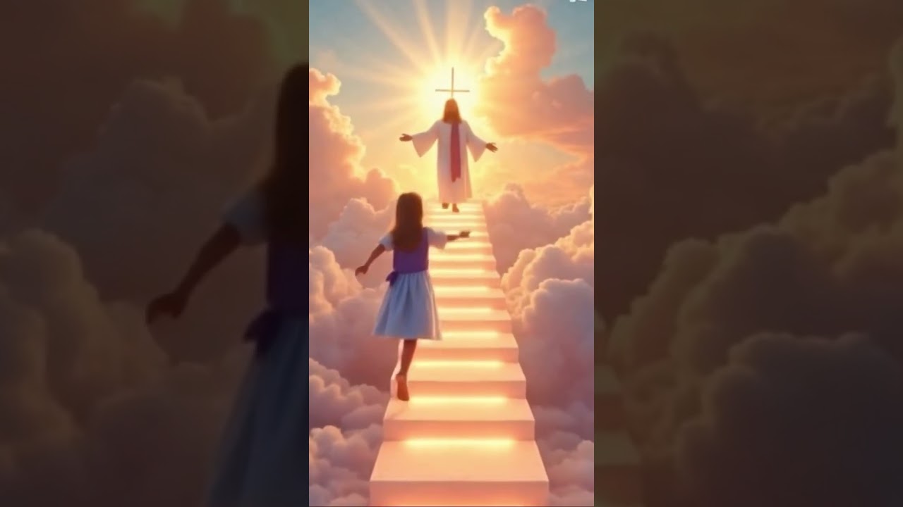 Little Girl Runs to Jesus ✨|Heartwarming Reunion in Heaven 