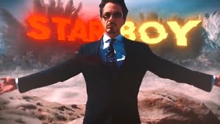 Ironman x Starboy edit 🔥 / tony stark edit 4k starboy