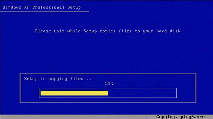 How to install Windows XP without CD or USB