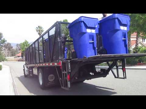 Burrtec Waste Ind. Container Delivery Truck