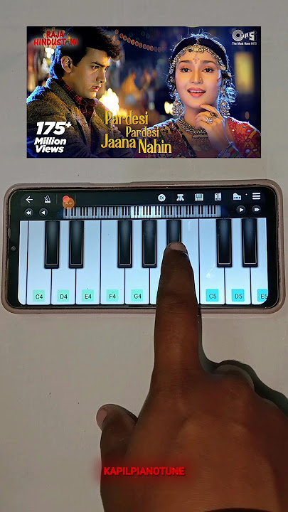 Pardesi Pardesi Jana Nahi Song Piano Tune ..❤️ #shorts #trending #piano #rajahindustani #viralvideo