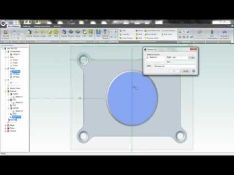 ALIBRE Design CAD paketi ile 3D model tasarımı...