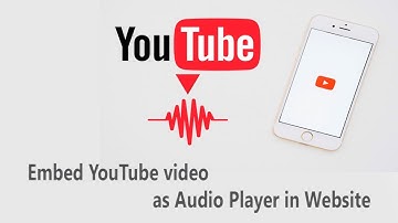 Embed YouTube video as Audio Player in Website