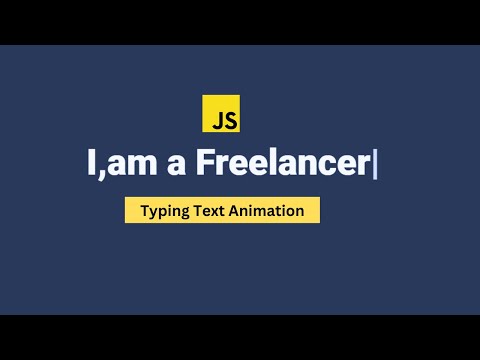 JavaScript Tutorial: Auto Typing Text Animation | Create Engaging Web Effects"