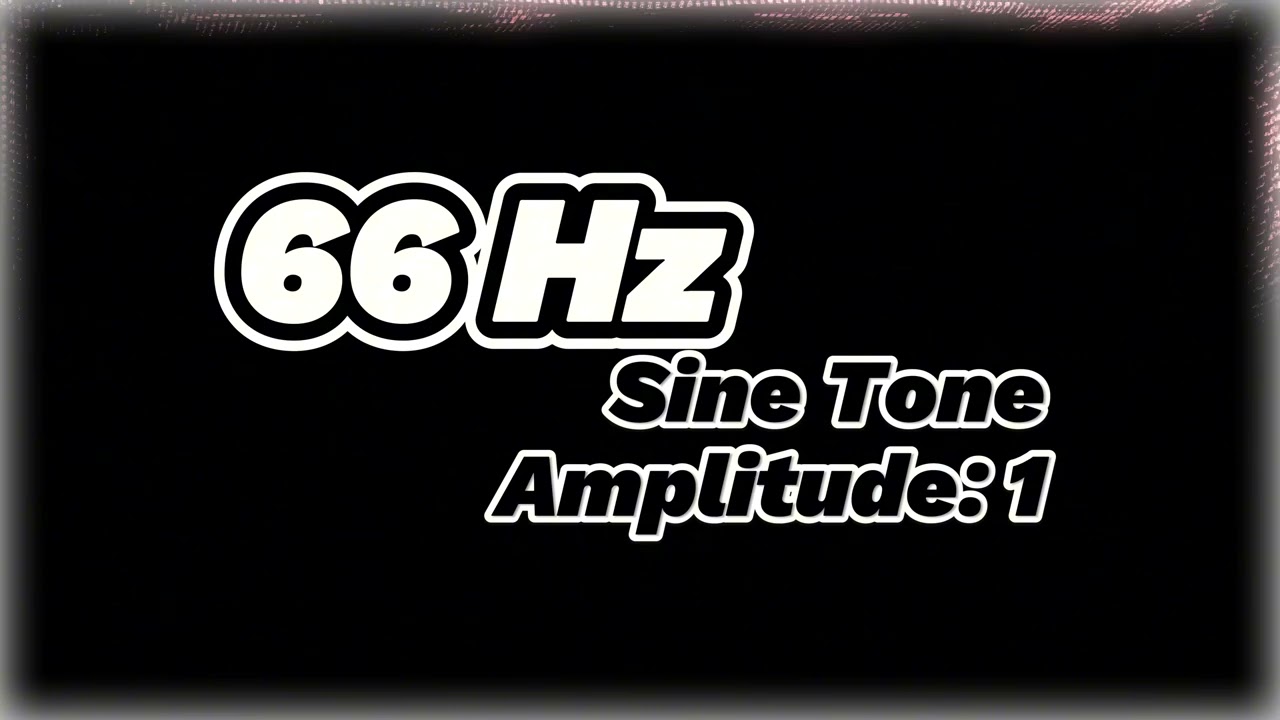 66 Hz Sine Tone - Deep Frequency Sound for Clarity & Focus