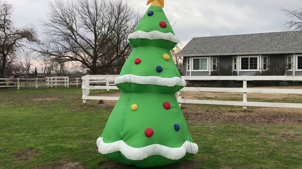 2018 10 foot inflatable Christmas tree review YouTube