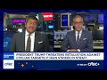President Trump threatens retaliation against civilian targets if Iran strikes in Strait