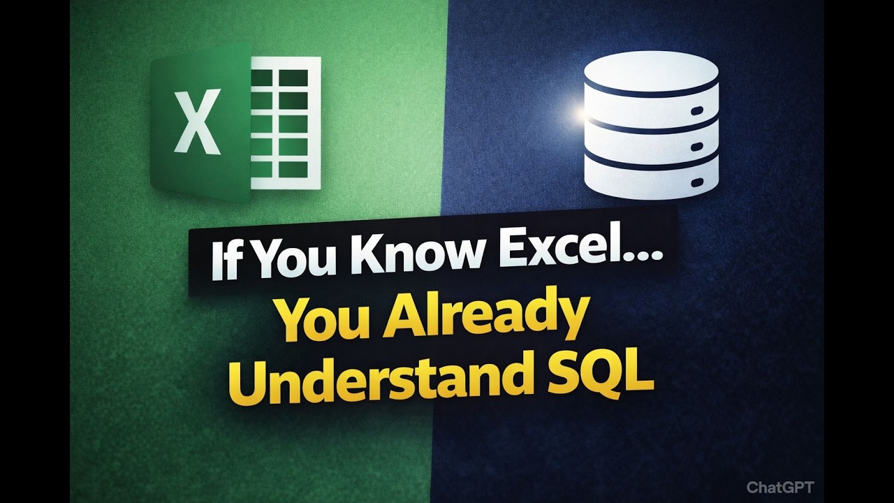 If You Know Excel, You Already Understand SQL | SQL for Beginners