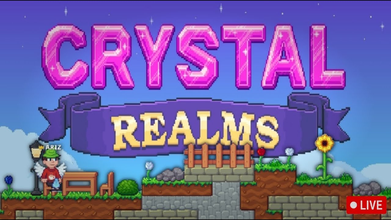[🔴] Crystal Realms - Tutor jadi kaya dong 😁 | Ariz MUN
