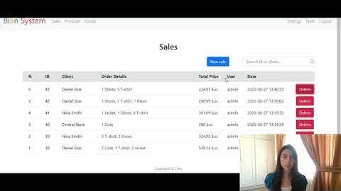 CS50 Final Project  - Sales System