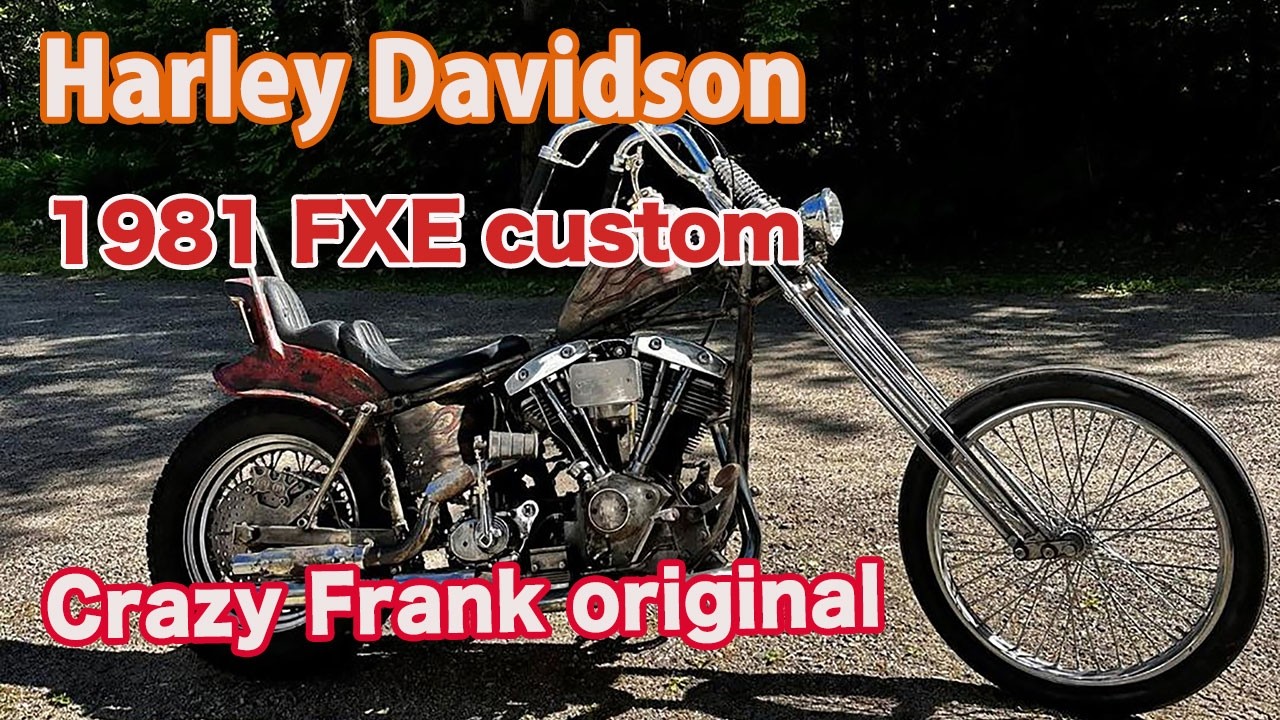 THE ORIGINAL HARLEY-DAVIDSON ビンテージ　ハーレー ID2677 Harley Davidson 1981年 FXE Crazy Frank original - YouTube