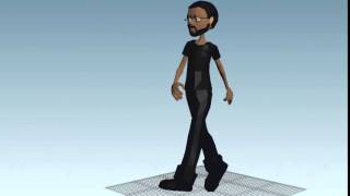 My new rig walkcycle animation test (in Houdini)