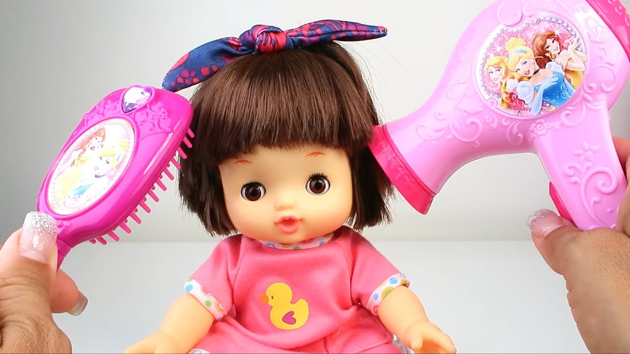 Baby Doll hair cut and Make up toys YouTube