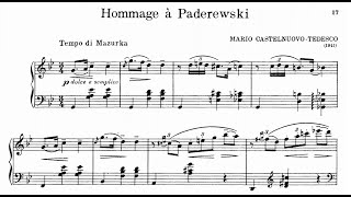 Mario Castelnuovo-Tedesco - Homage to Paderewski (Massa)