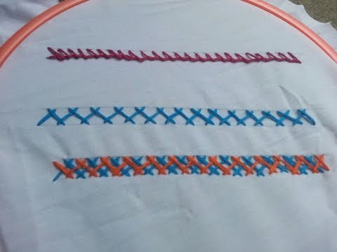 Hand Embroidery | Basic Stitches | For Beginners | Part 2 - YouTube