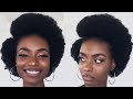 How To Make an Afro From Old  Twistout on 4c Natural hair