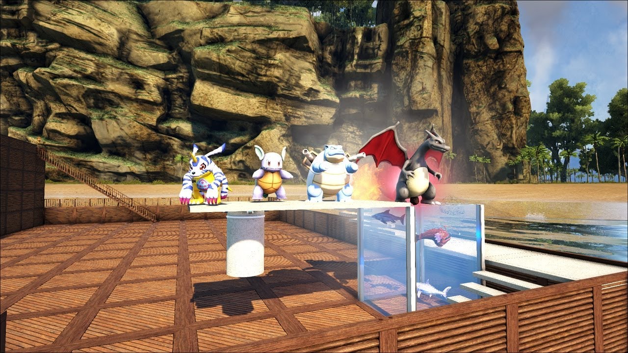 Ark Mon The Center survival Tập 3: Chế thuyền Săn Rồng Núi Lửa - YouTube