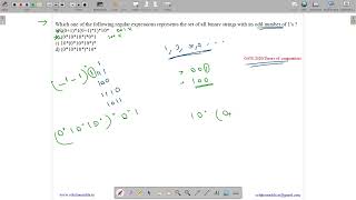 GATE 2020 | TOC | REGULAR EXPRESSIONS | SOLUTIONS ADDA | GATE TEST SERIES | EXPLAINED BY VIVEK