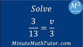 Famous Solve 3/13=v/3 Wealth