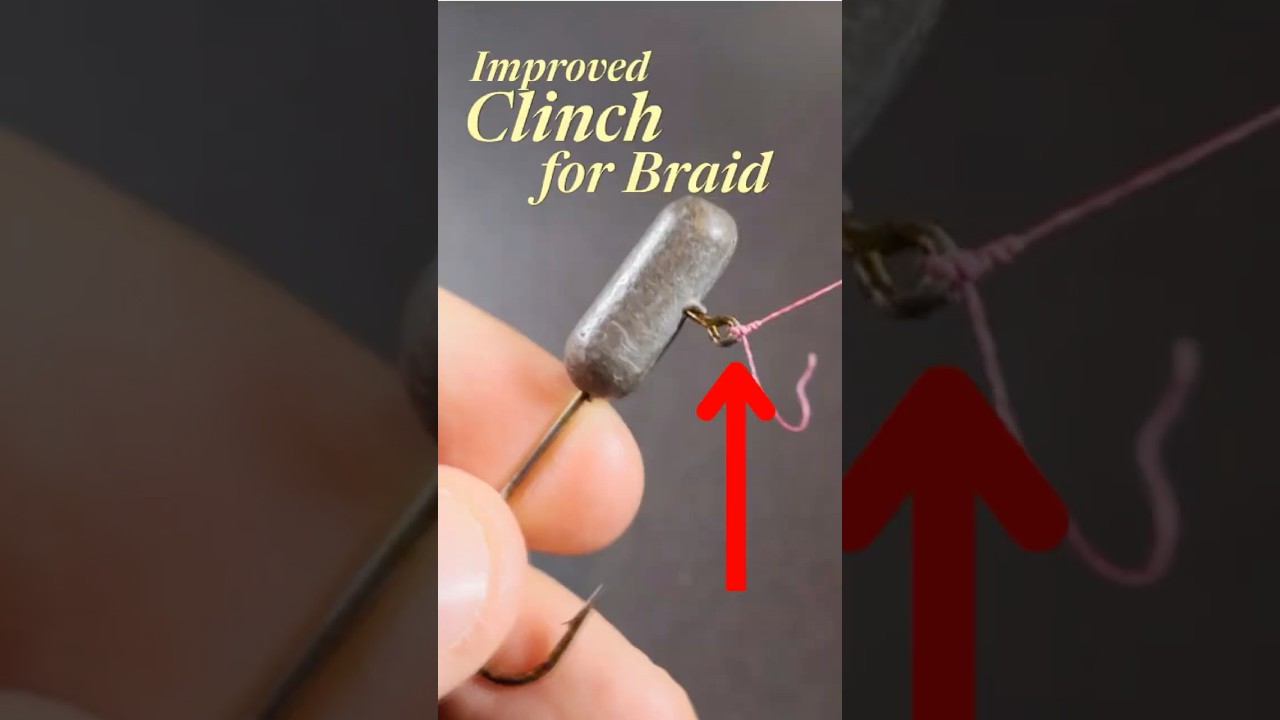 Нескользящий рыболовный узел для плетеной лески