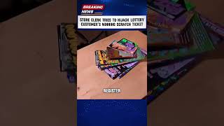 STORE CLERK TRIES TO HJACK LOTTERY CUSTOMER’S WINNING SCRATCH TICKET #Lottery #foryou#breakingnews
