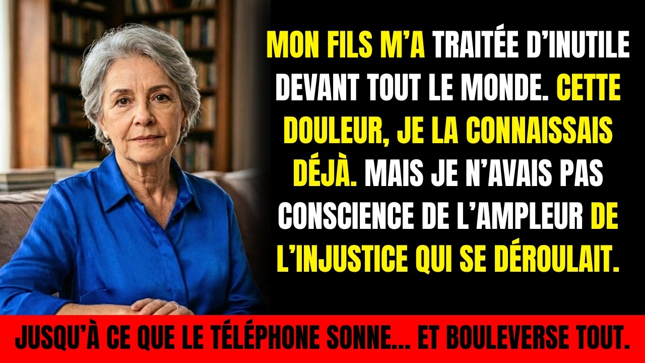 Mon fils m’a traité d’inutile devant les invités… quelques minutes plus tard, le téléphone a sonné