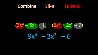 Lesson 1-1 Adding and Subtracting Polynomials