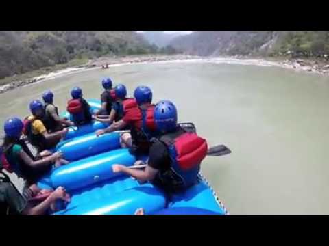 Raft capsized - YouTube