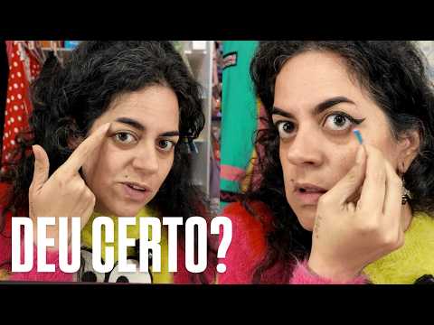 Testing eyeliner for hooded eyes with my new brows - Maíra Medeiros