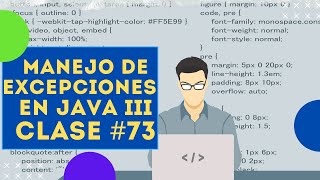 🗃🗃¿Como Manejar las Excepciones en Java III🗃🗃