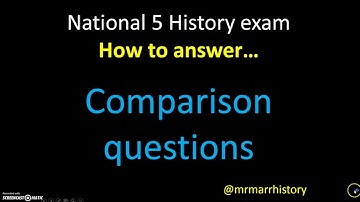 Mr Marr - National 5 History: Comparison questions
