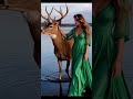 Enchanted Connection: Walking Through Nature’s Dream 🦌✨