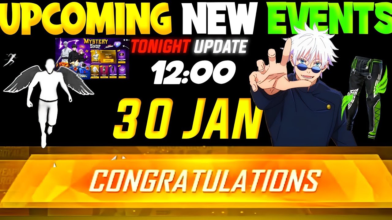 30 January Event Free Fire 😱 Tonight Update Free Fire 🔥 Mystery Shop Event 🥳 Ff New Events