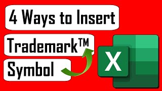 How to write Trademark Sign ™ In Microsoft Excel How To Type Symbols Of Copyright Registered Trademark And Euro In Excel