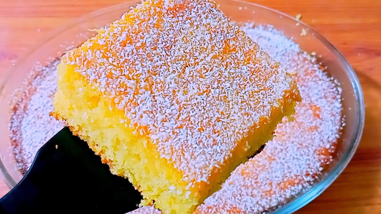 بسبوسة كيك 😋 سهلة اقتصادية لذيذة  جدا بحجم عائلي مستحيل تجربيها ومتعاوديهاش 