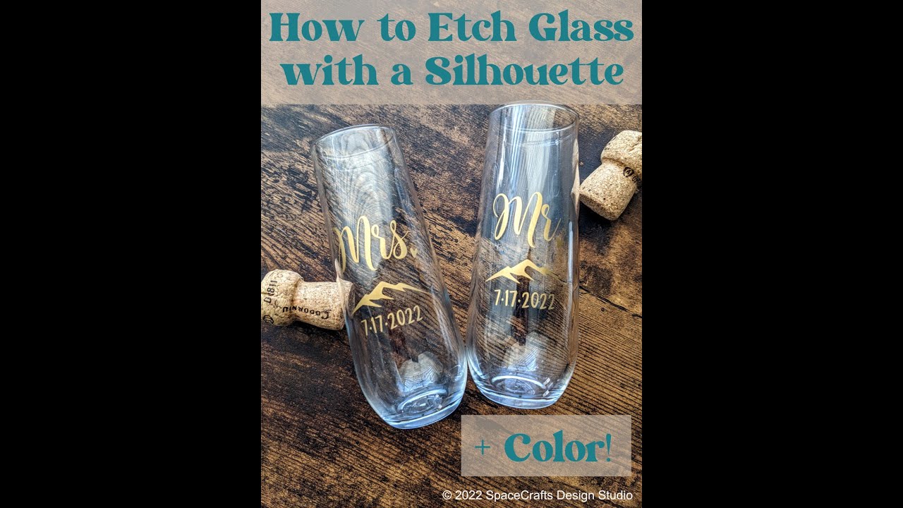 Make an etched glass with me and add a pop of color!