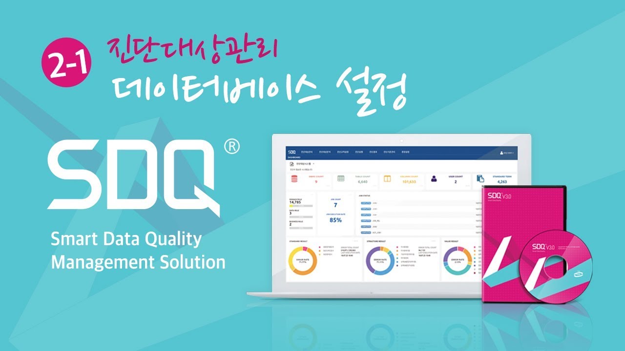[SDQ] 데이터 품질관리 솔루션 SDQ - 2-1. [진단대상관리] 데이터베이스 설정 - YouTube