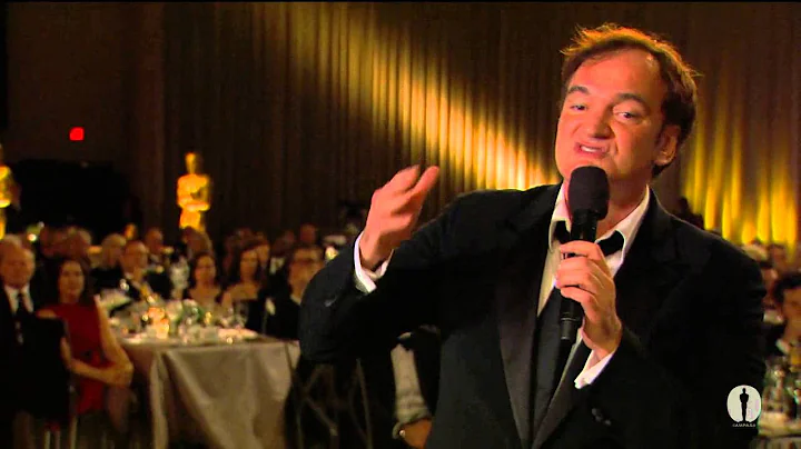Quentin Tarantino honors Hal Needham at the 2012 G...