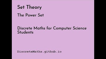 Power Set (Discrete Maths)
